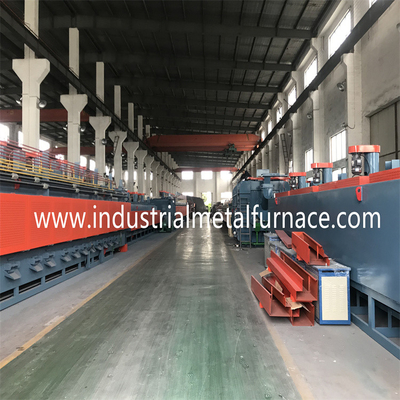 качество  960kw Natural Gas Chain Type Mesh Belt Furnace 55Cr3 1500 X 14000 X 200mm Фабрика