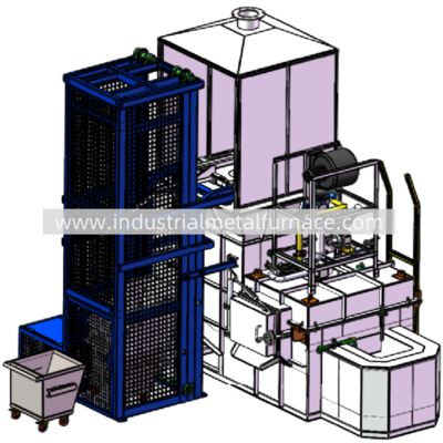 Купить 5000 KG/H Natural Gas Continuous Industrial Aluminum Melting Furnace online manufacture