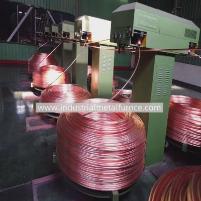 Купить 2000T per Year 8-20mm Copper Rod Upward Continuous Casting Machine Line online manufacture