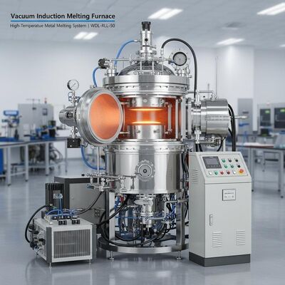 Купить Вакуумная индукционная плавильная печь – высокотемпературная система плавки металлов | WDL-RLL-50 Производство в сети