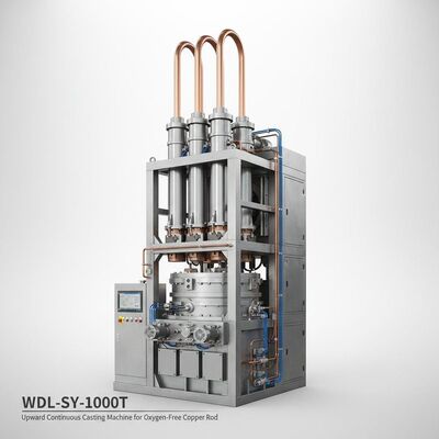 Купить Машина непрерывного литья заготовок для производства бескислородной медной катанки диаметром 8-16 мм, годовой производительностью 1000 тонн и точностью отслеживания уровня расплава ±2 мм Производство в сети