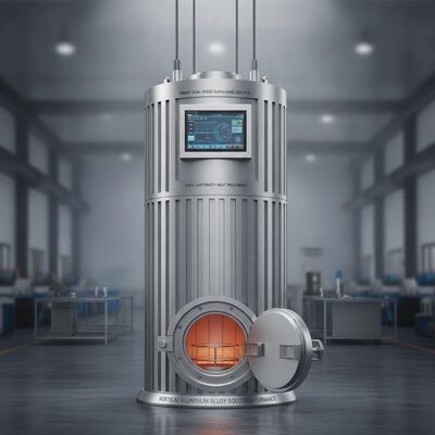 Купить Вертикальная алюминиевая сплавная растворная печь с интеллектуальной двухуровневой системой управления тушением и высокой однородной тепловой обработкой для рабочей области Φ 1200 × 1500 мм Производство в сети