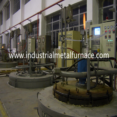 качество  90KW 50HZ Pit Type Gas Carburizing Furnace Electric Resistance Continuous Gas Carburising Furnace Фабрика