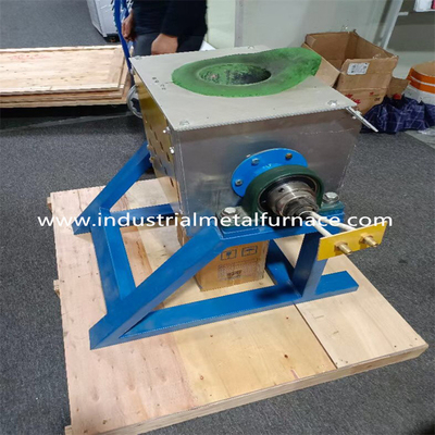 Индукция металла 25KW 5KG опрокидывая тип тигля печи 2000 печей нержавеющей стали Deg плавя