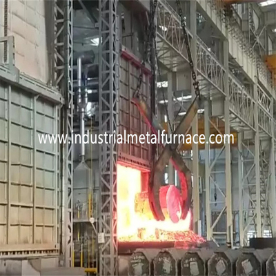 6 зон обжигая увольнятьый газ печи шестка 6500×2300×2000mm тележки печи автомобиля нижний