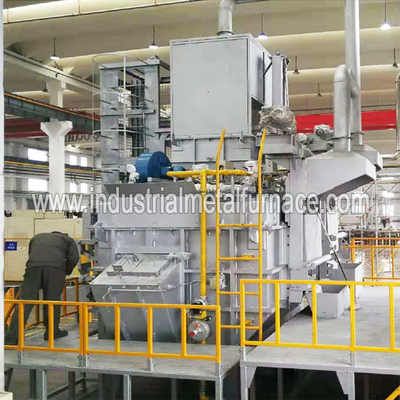 печь 250kg/H Cntinuous увольнятьая газом промышленная алюминиевая плавя, печь алюминиевого утиля плавя