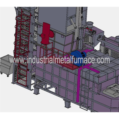 печь 250kg/H Cntinuous увольнятьая газом промышленная алюминиевая плавя, печь алюминиевого утиля плавя