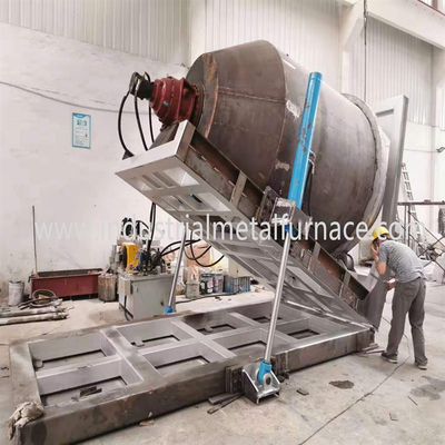 Газ 5000KG увольнял роторная промышленная алюминиевая плавя печь для делать слитка